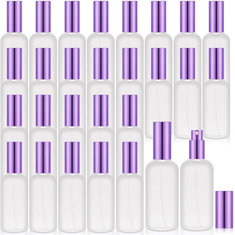 Roshtia Frasco Spray de Vidro Fosco Roxo 100 mL, Pacote com 30