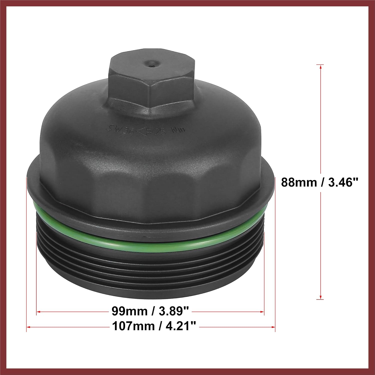 Car Oil Filter Cap Assembly Housing for Porsche 911 Cayenne Panamera 94810702200 Replace Parts