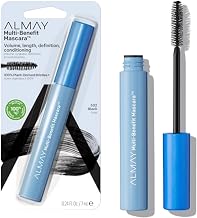 Almay Mascara, Volume, Length, Definition & Conditioning, Multi-Benefit Eye Makeup, Hypoallergenic and Fragrance-Free, 502 Black