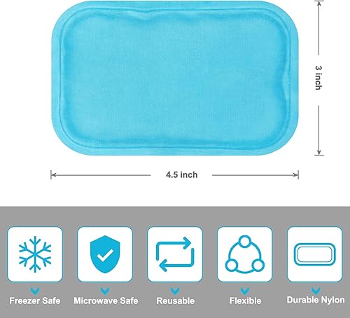 Miniatura 6 de Alivio del dolor de rodilla compresas reutilizables para heridas, envoltura de hielo de gel para lesiones en las piernas, hinchazón, cirugía de