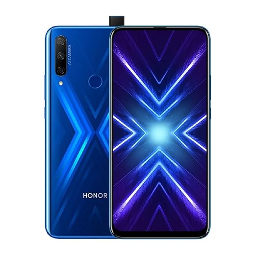 Honor 9X Smartphone, 4GB + 128GB Cellulari, 6,59" Schermo a piena vista, Tripla AI Fotocamera Posteriore 48+8+2 MP, Fotocamera Anteriore 16 MP a Comparsa Automatica (Blu)