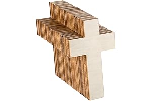 meekoo 36-Piece Blank Wooden Cross Cutouts: Unleash Your Creative Potential