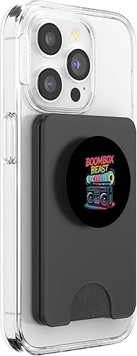Miniatura 4 de Boombox Beast Retro 80s Hip Hop Old School PopSockets PopWallet for MagSafe