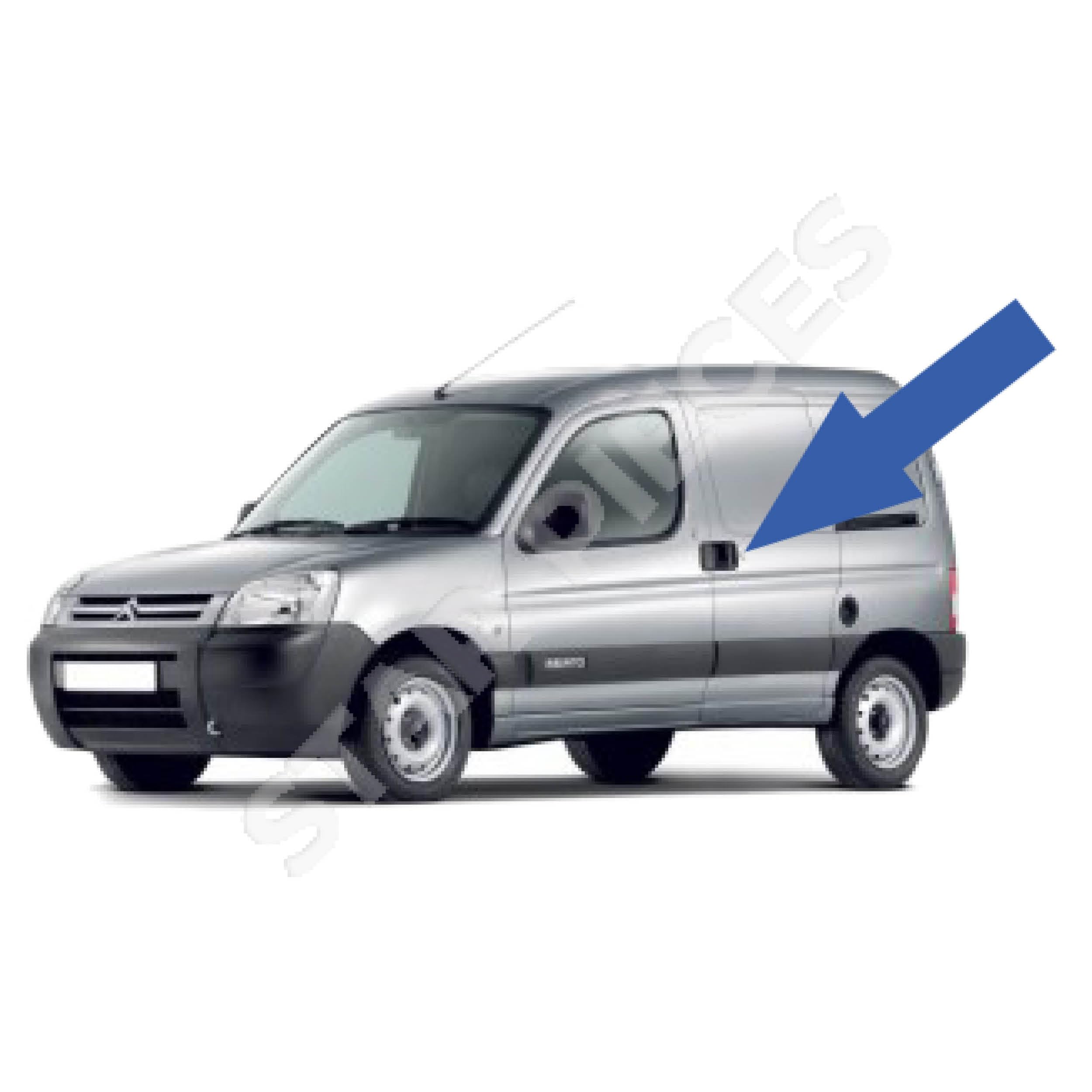 STARKIT PERFORMANCE Seitentürgriff passend für Berlingo 1 und Partner 1 (1996-2008) Außentürgriff | LINKE SCHIEBETÜR (Fahrerseite) 9101Q7