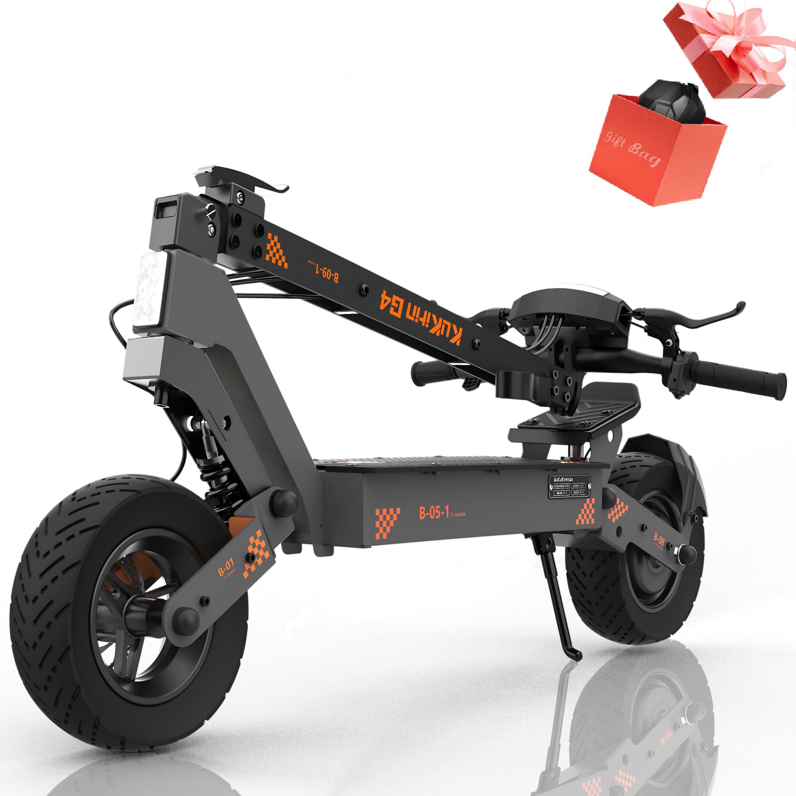 KuKirin G3PRO/G4 Electric Scooter for Adults, 2400W Powerful Motor Up to 40MPH, 10.5" Off Road Tires 52V/23Ah Large Capacity, KUGOO Kirin Folding Fast e Scooter for Adult