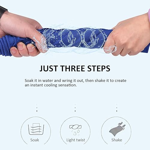 Miniatura 4 de Peicees Paquete de 20 toallas de microfibra para el cuello, toallas deportivas para sudar, para viajes, playa, natación, campamento, escalada,