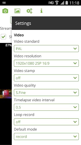 Camera Control for Xiaomi Yi