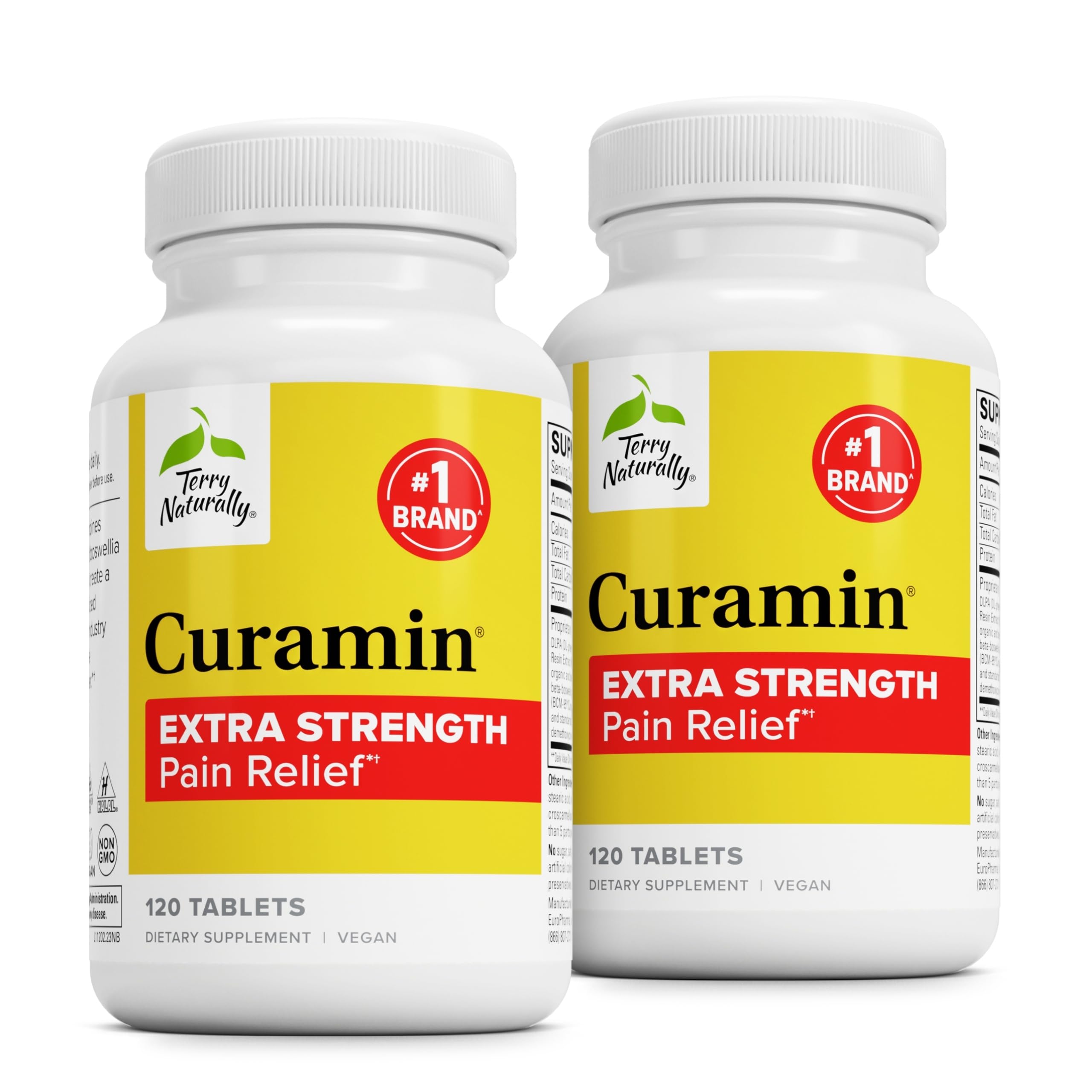 Terry Naturally Curamin Extra Strength - Curcumin Boswellia for Healthy Circulation Support - Turmeric Supplement to Aid Joints