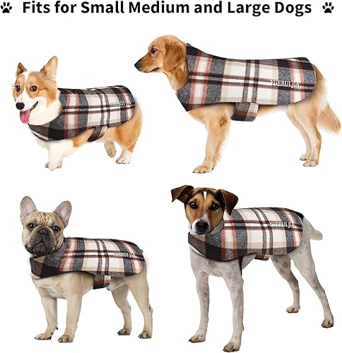 Miniatura 6 de Abrigo de invierno para perro, chaqueta para perro, chaqueta de franela, impermeable, resistente al viento, ropa cálida para perro, abrigo de estilo