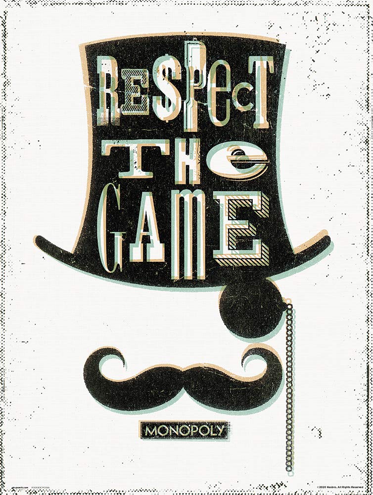 Grupo Erik Art Print, Monopoly Respect The Game, 30 x 40 cm