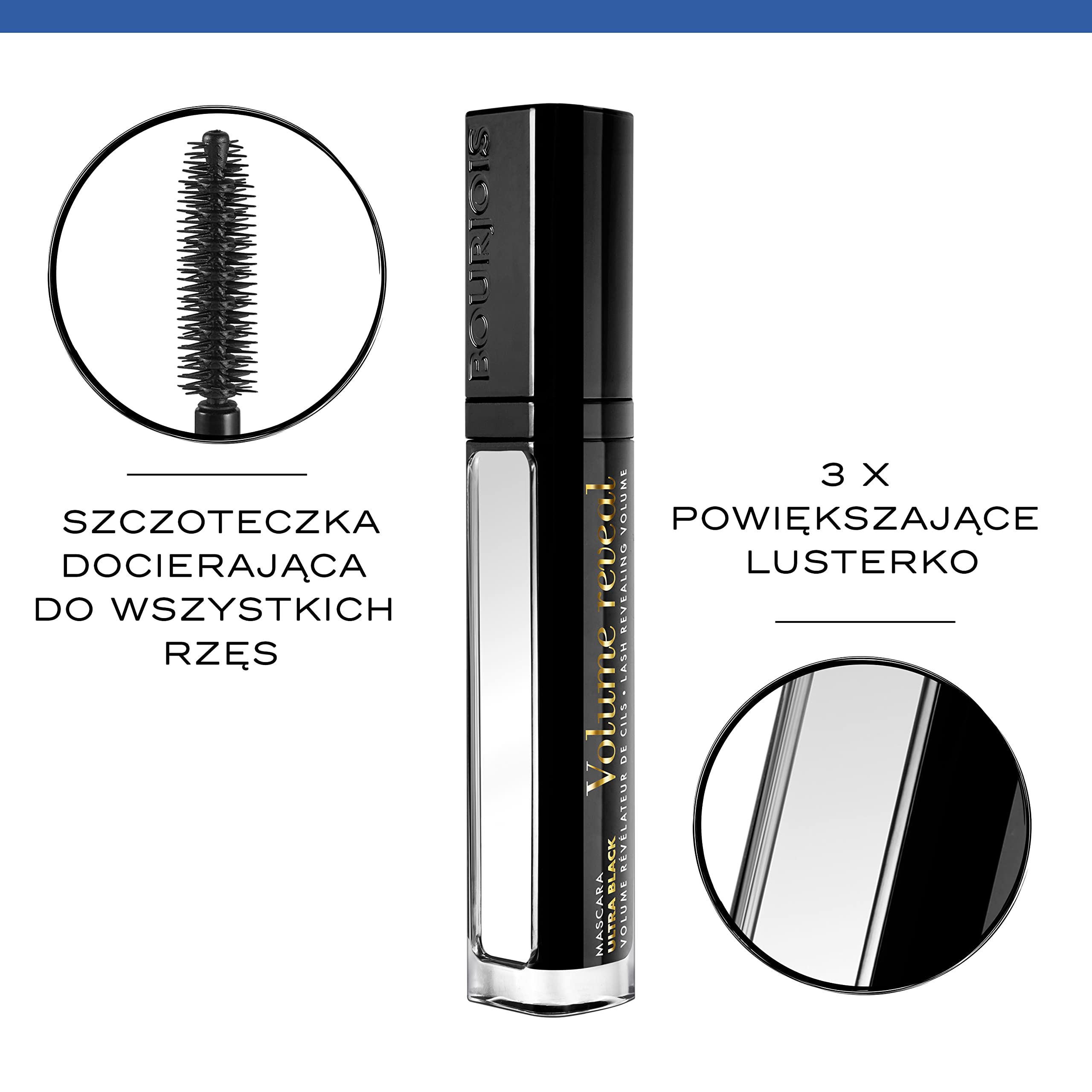 Bourjois Volume Reveal Tusz do Rzęs, 22 Ultra Black, 8 ml