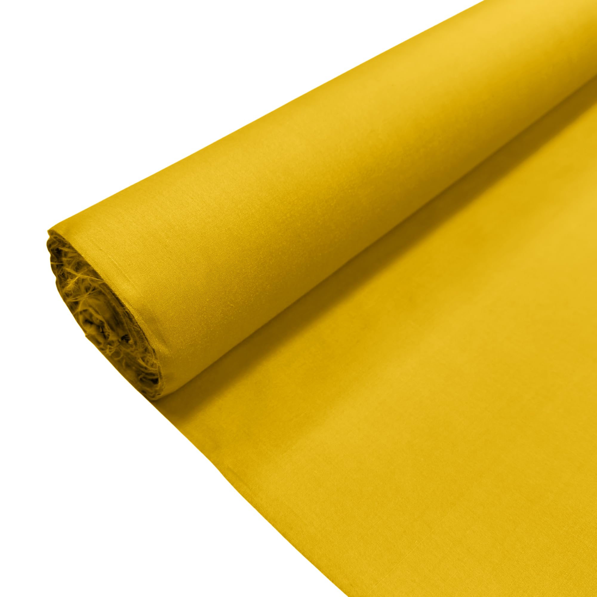 Marigold Plain Polycotton Fabric Dress Craft Poly Cotton Material | Fat Quarter (50cm x 55cm) | Soft Poly Cotton for Sewing, Dressmaking, Crafts, Bunting & Lining