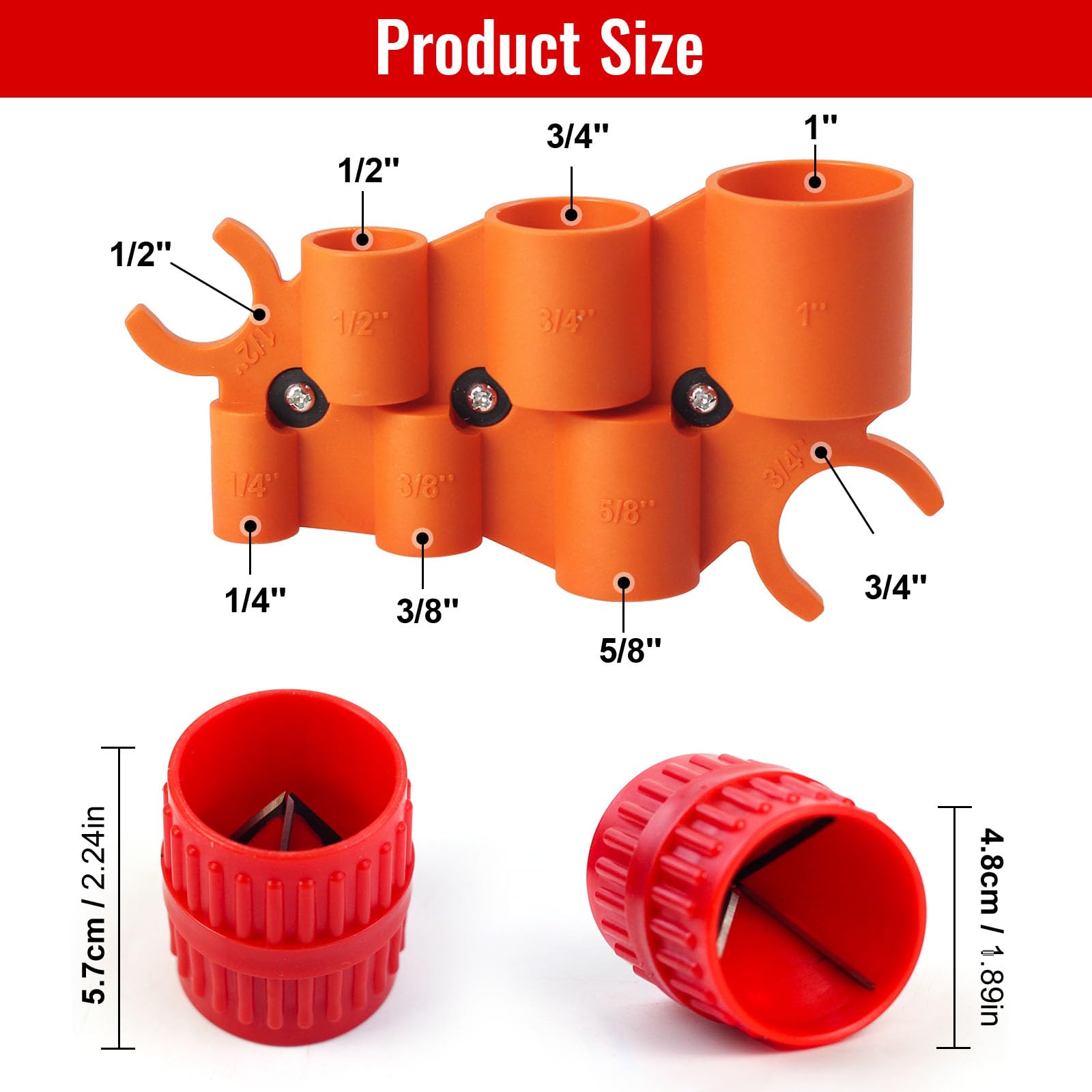 Pipe Deburring Tool Kit - 4 Pack -2
