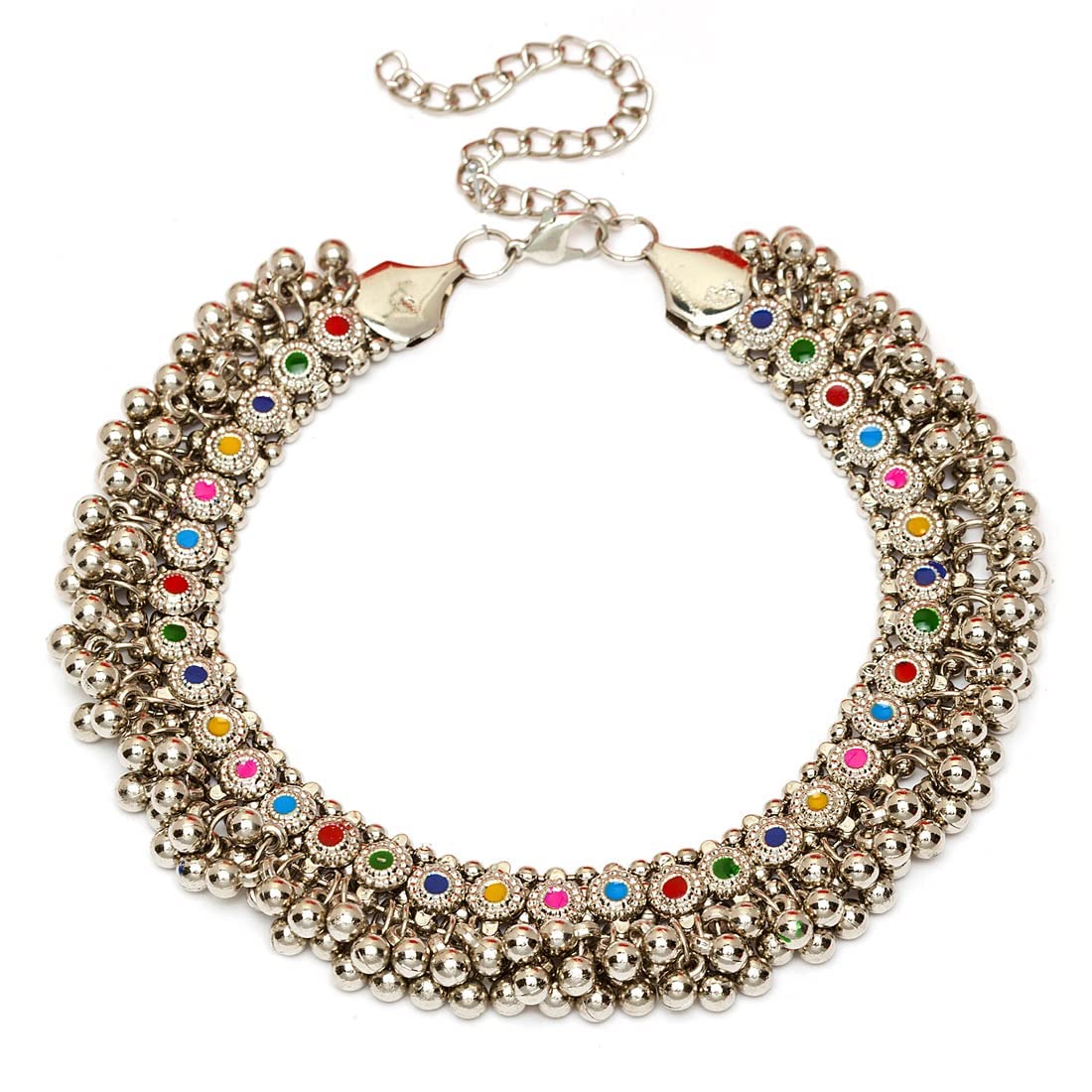 ARADHYA ` Oxidised Silver Plated Ghungroo Choker Necklace for Women and Girl (B07YPXQ64X) Amazon Price History, Amazon Price Tracker