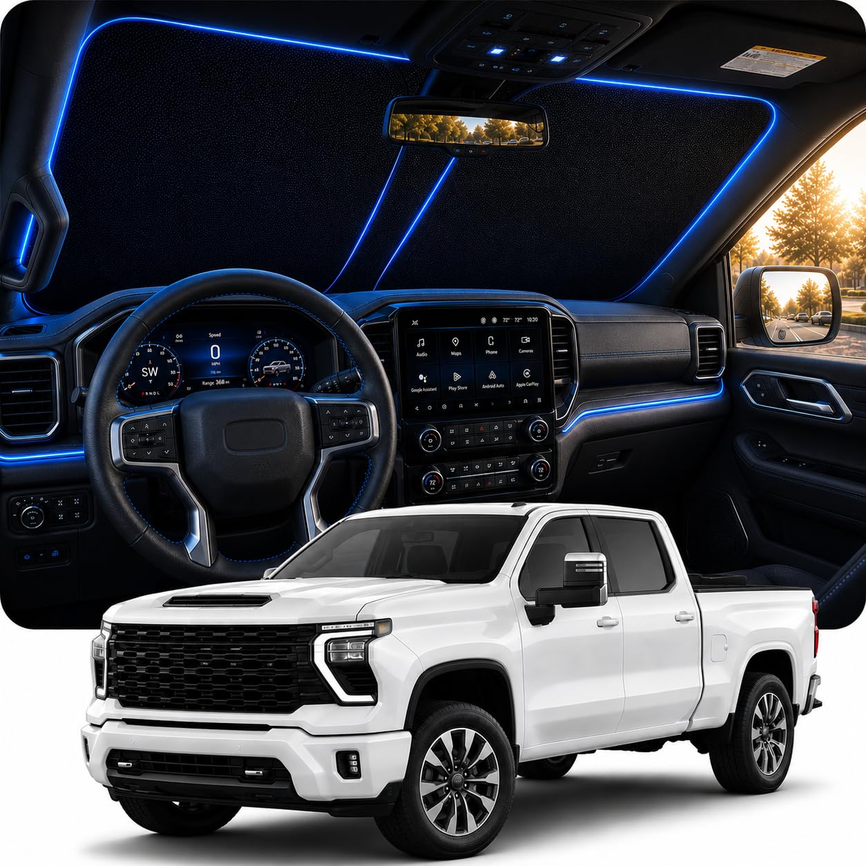DooGooCoo [2026 Upgraded] DooGooCoo Windshield Sun Shade - sun protection | Mubboo