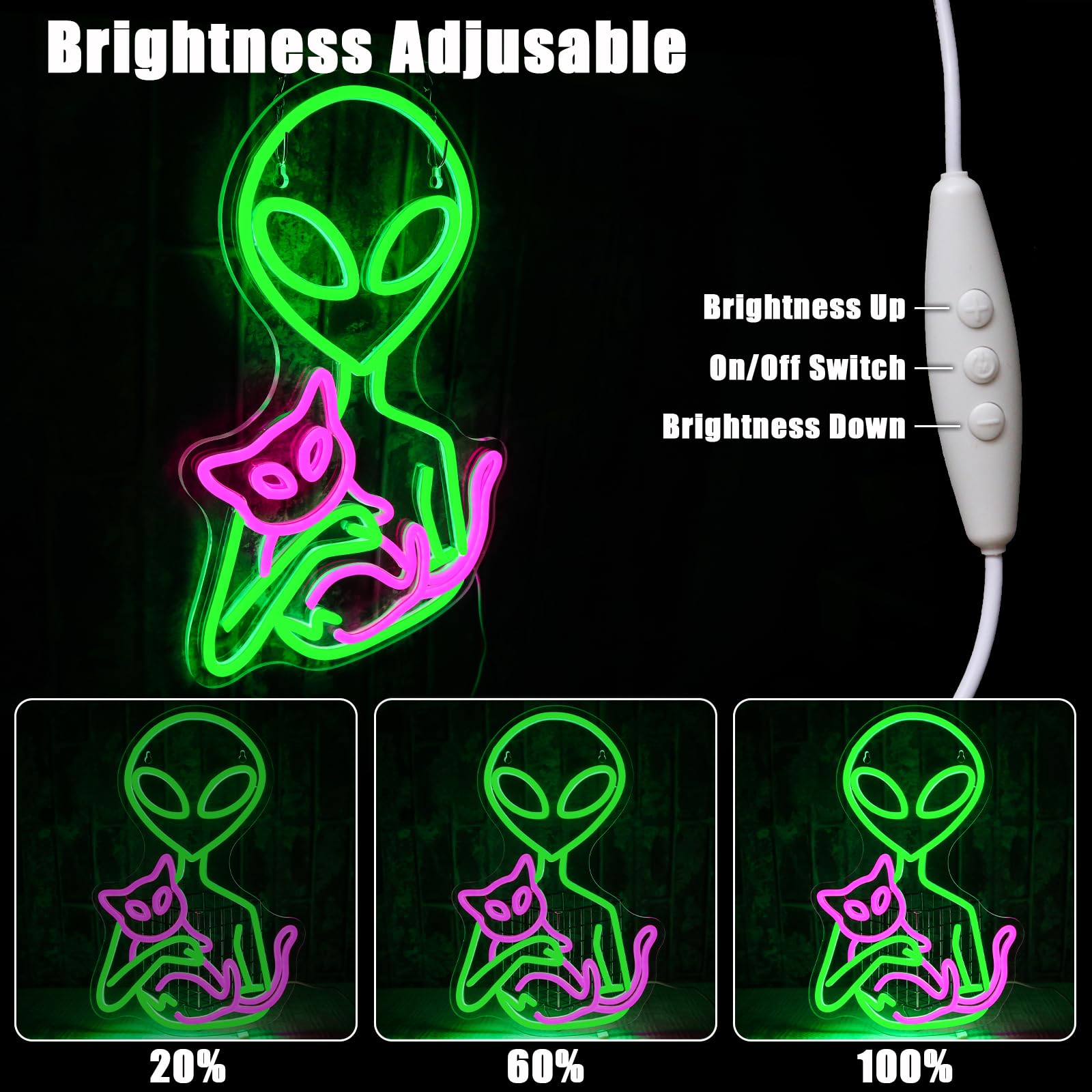 OYCGZV Alien Neon Light Sign - Image 3