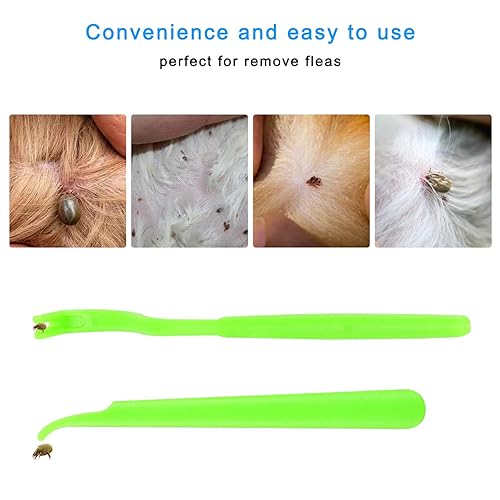 Miniatura 6 de Lamoutor Peine de pulgas para mascotas, peine de dientes finos y peines de acero inoxidable para mascotas, 7 unidades para perros, gatos y mascotas