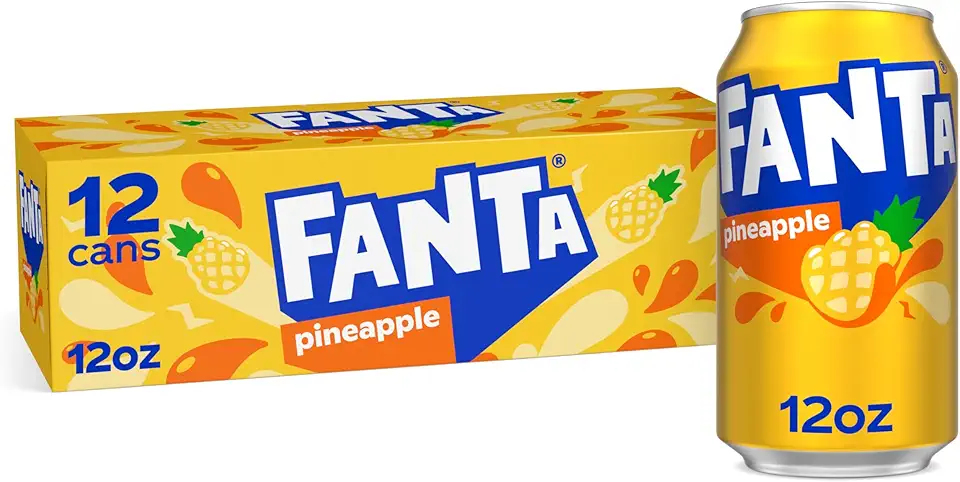Fanta Pineapple, 12 fl oz, 12 Pack