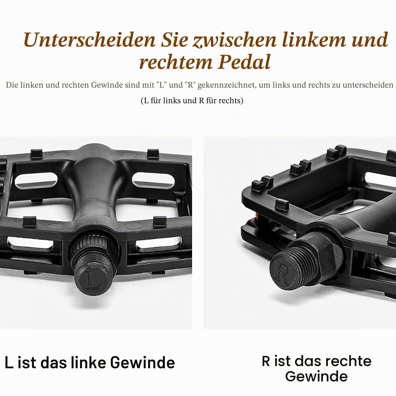 Pedale Fahrrad Pedale Set für Cube Nuroad Race, rutschfest & Langlebig Flat Pedale, Einfache Installation Fahrradpedalwechsel mit Reflektorstreifen : 