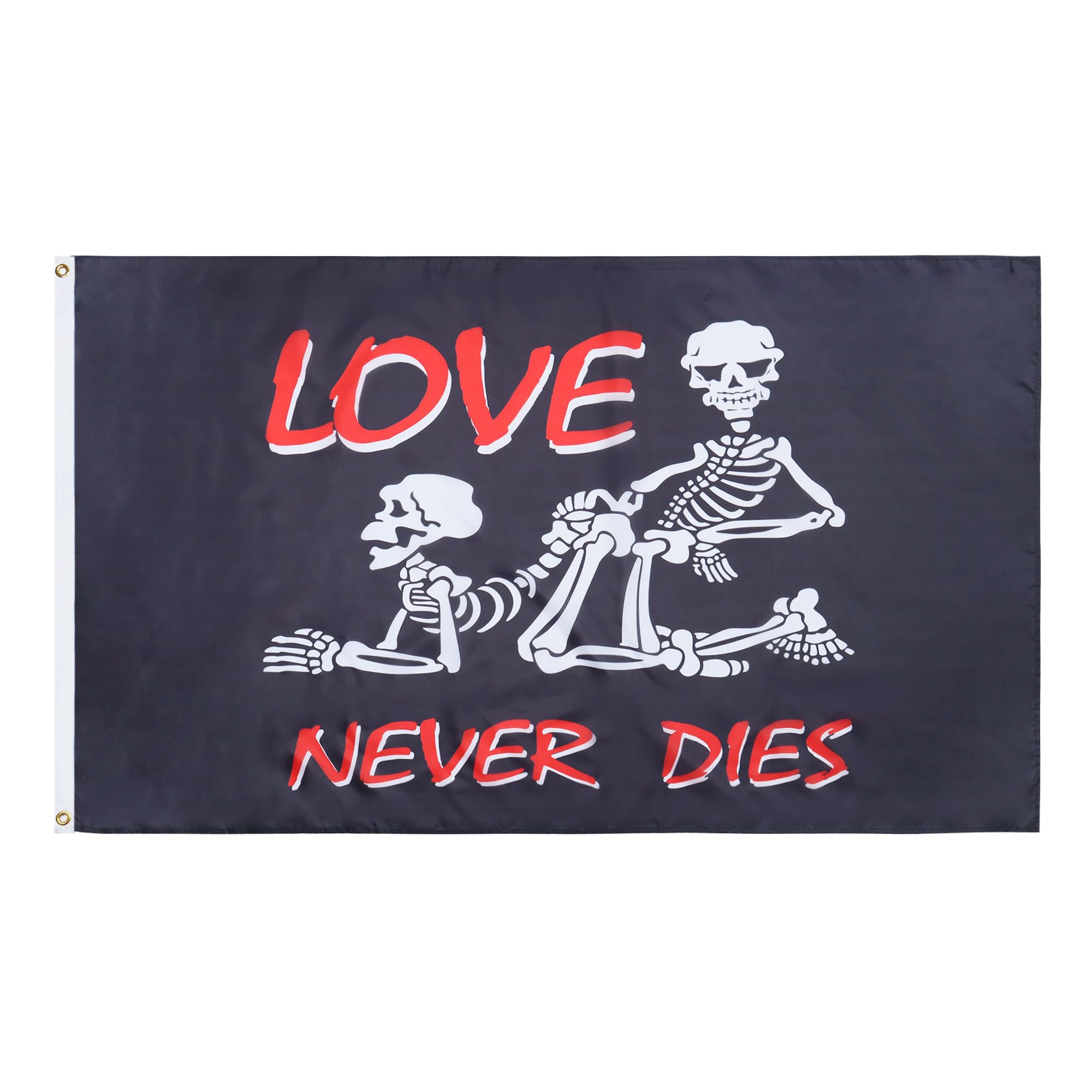 AZ FLAG Pirate Love Never Dies Flag 90x60 cm 100D Polyester 2 Grommets