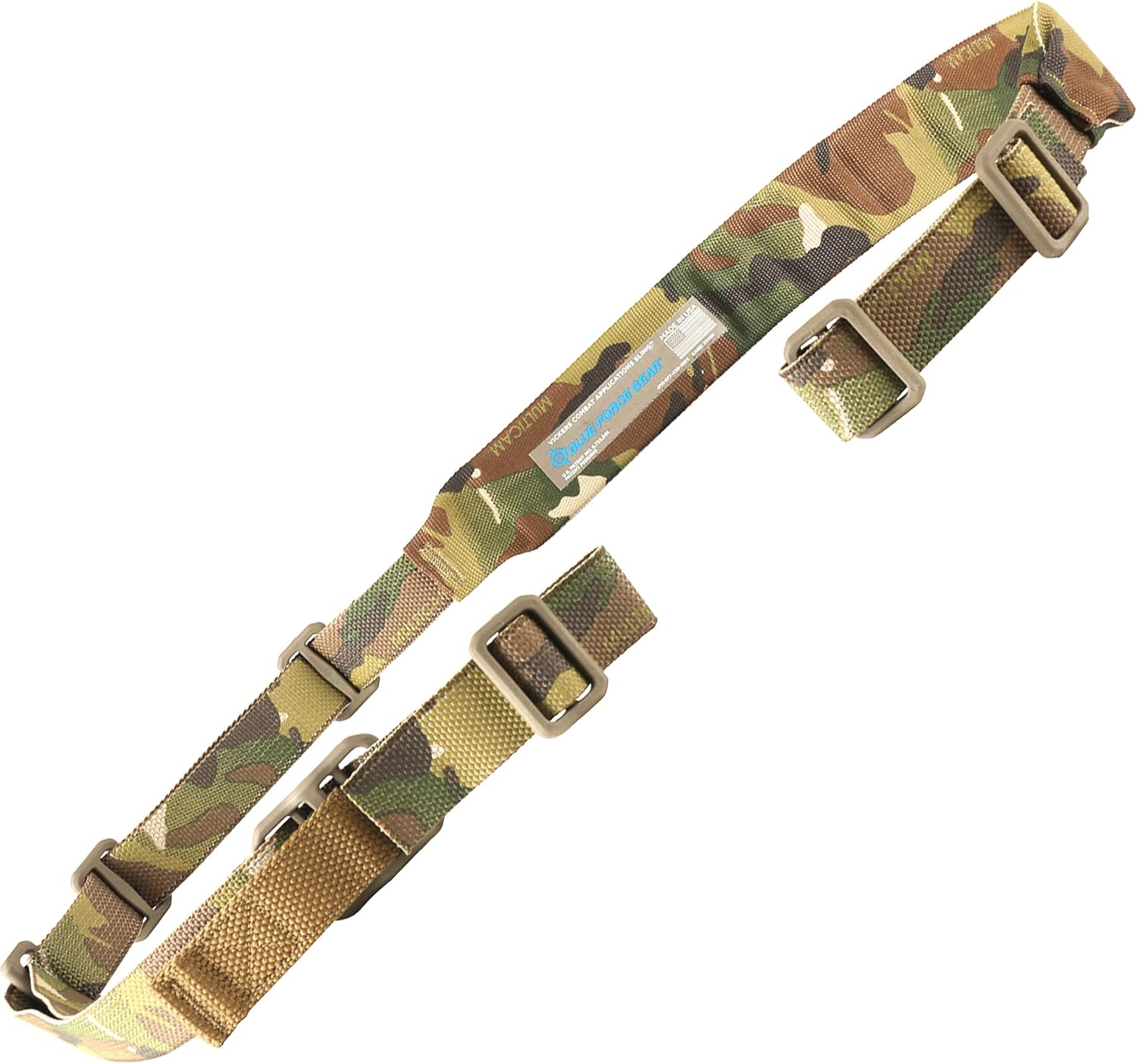Blue Force Gear Vickers Padded Sling - 2-Point Adjustable Sling - Nylon Hardware