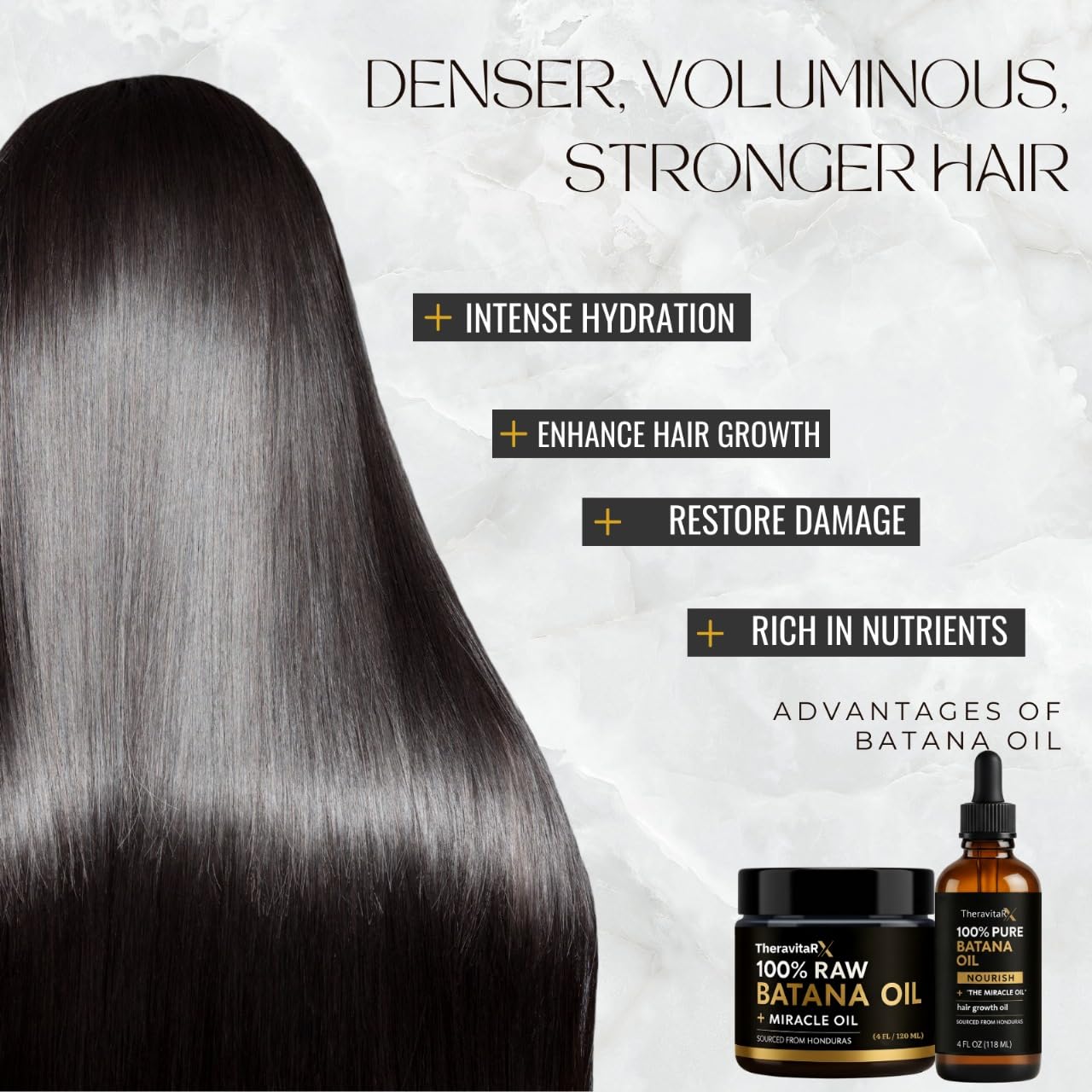 Batana Oil Hair Growth Kit – 5Pc Set: Pure Raw Batana Oil 4oz + 4.2oz Paste + Lash & Brow Tools – Organic, Unrefined Scalp & Edges Treatment Inspired by Dr. Sebi – From Honduras - Image 2