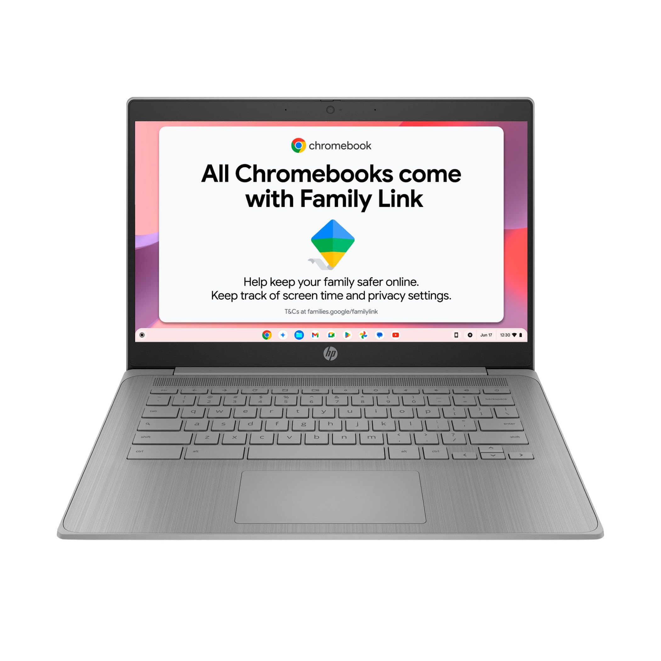 HP Chromebook 14" | Intel Celeron N4500 Processor | 4GB RAM | 64GB eMMC | Intel UHD Graphics | HD Anti-glare Display | Chrome OS | Dual Speakers | USB-C Fast Charging | Modern Grey | 14a-ne1000sa — view 10