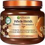 Garnier Whole Blends Honey Treasures Repairing Shampoo for Damaged and Dry Hair, Repairs Split Ends and Breakage, more Moisture, Paraben-Free, 1180ml