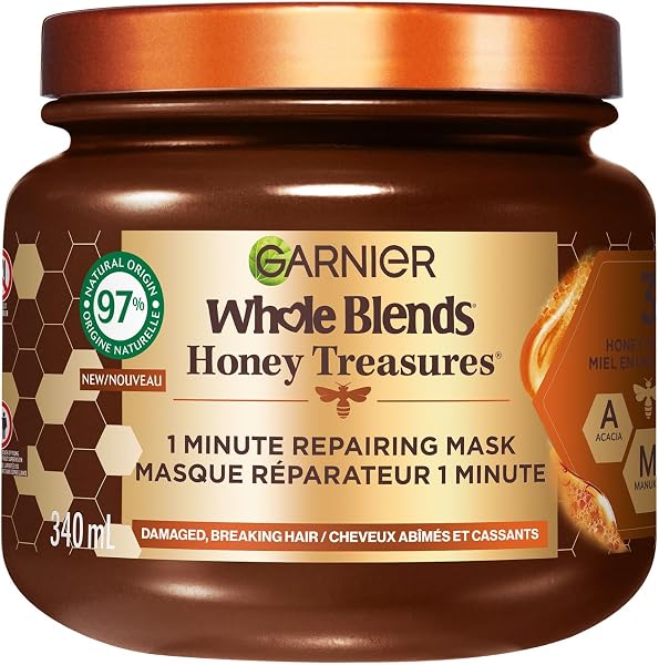 Garnier Whole Blends Honey Treasures Hair Mask 340ml