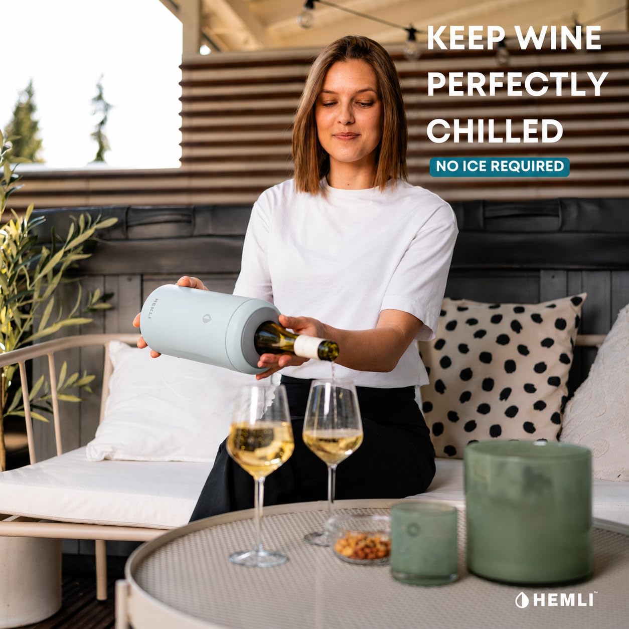 Wine Bottle Chiller Insulator Sleeve, Keeps Wine and Champagne Cold for 12 Hours, Vacuum Insulated Wine Bottle Cooler — Amazon image 2