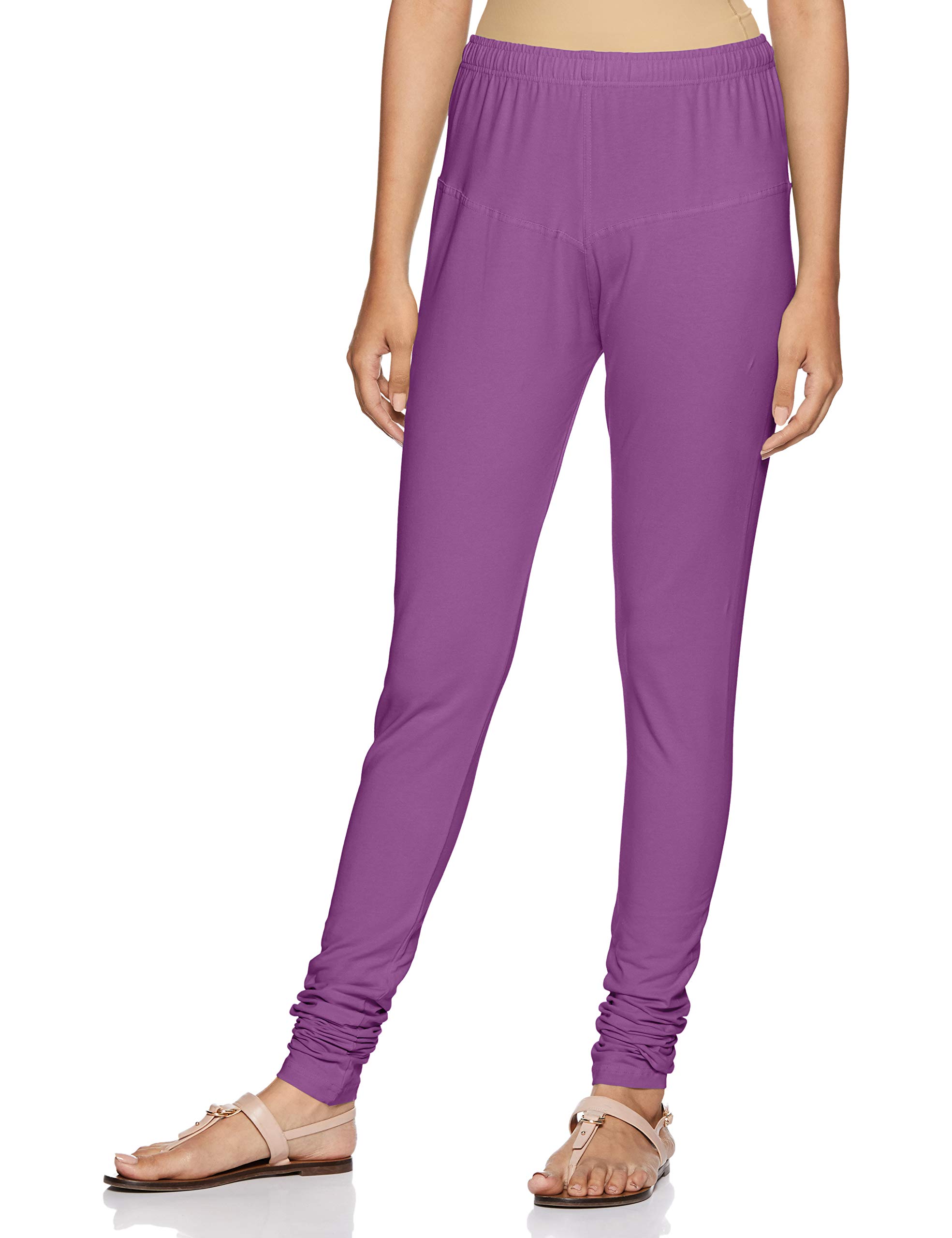 Women's Regular Fit Leggings Purple Free Size-image-40