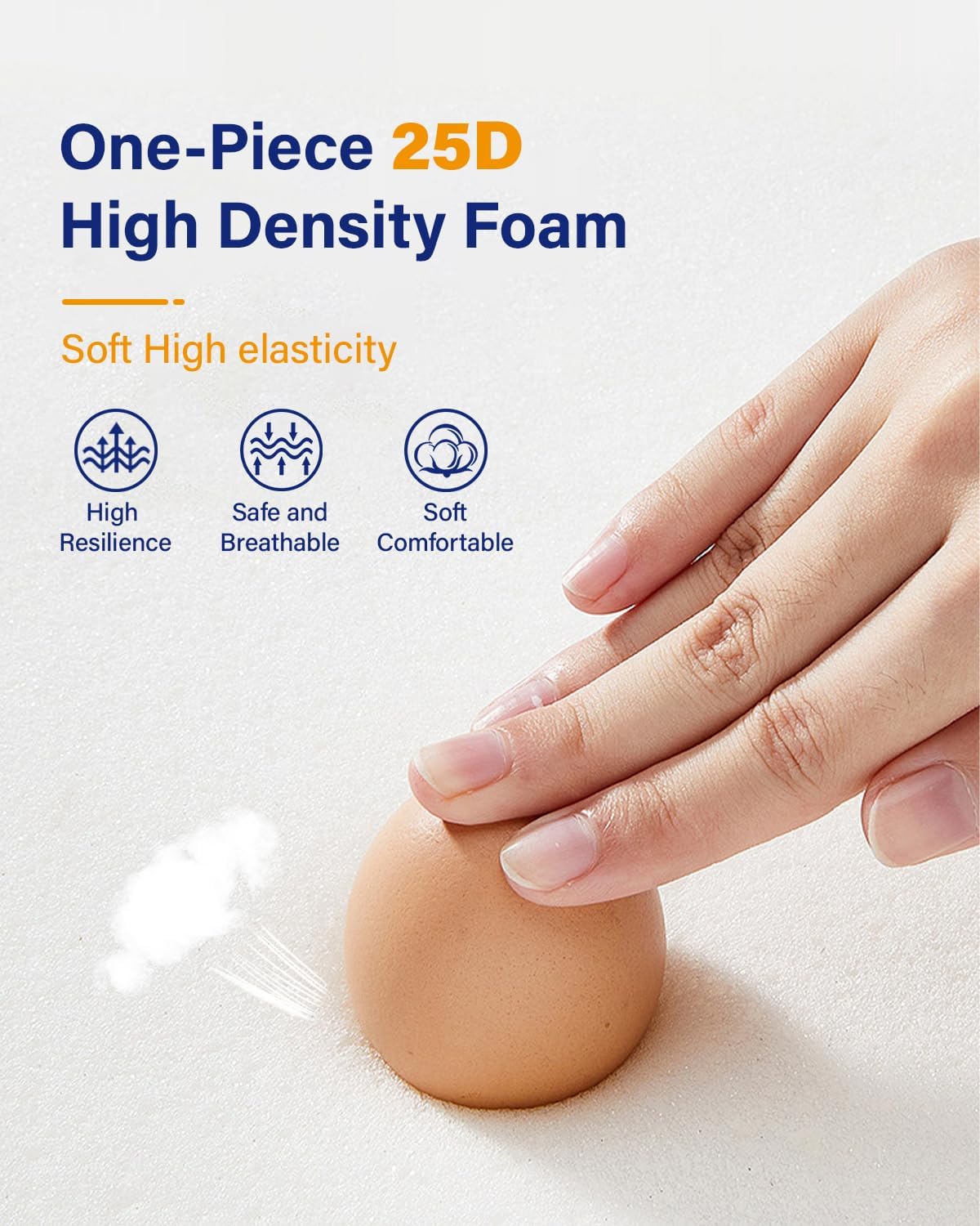 WINSOON Twin to King Bed Bridge: Twin Bed Connector to Make a King - Split King Mattress Gap Filler with Straps - One-Piece 25D Foam Bed Converter with Washable Cover (10 Inch Bed Bridge Set)