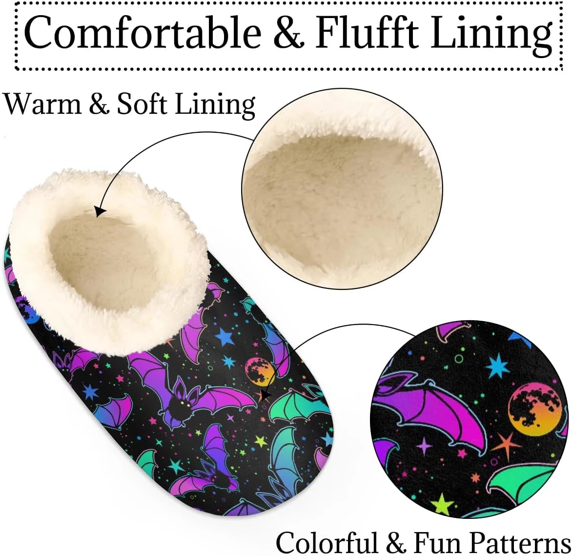 Slipper for Women Men, Fuzzy Memory Foam House Slippers Soft Cozy Warm Closed Back Slippers Lightweight Non-Slip Home Shoes Indoor Slippers - Image 2