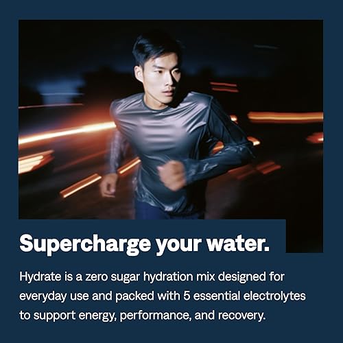 Miniatura 3 de UCAN Hydrate - Mezcla de bebida con electrolitos (baya, 12 paquetes de barritos) sin azúcar, apta para dieta cetogénica, vegana, sin OMG, sin