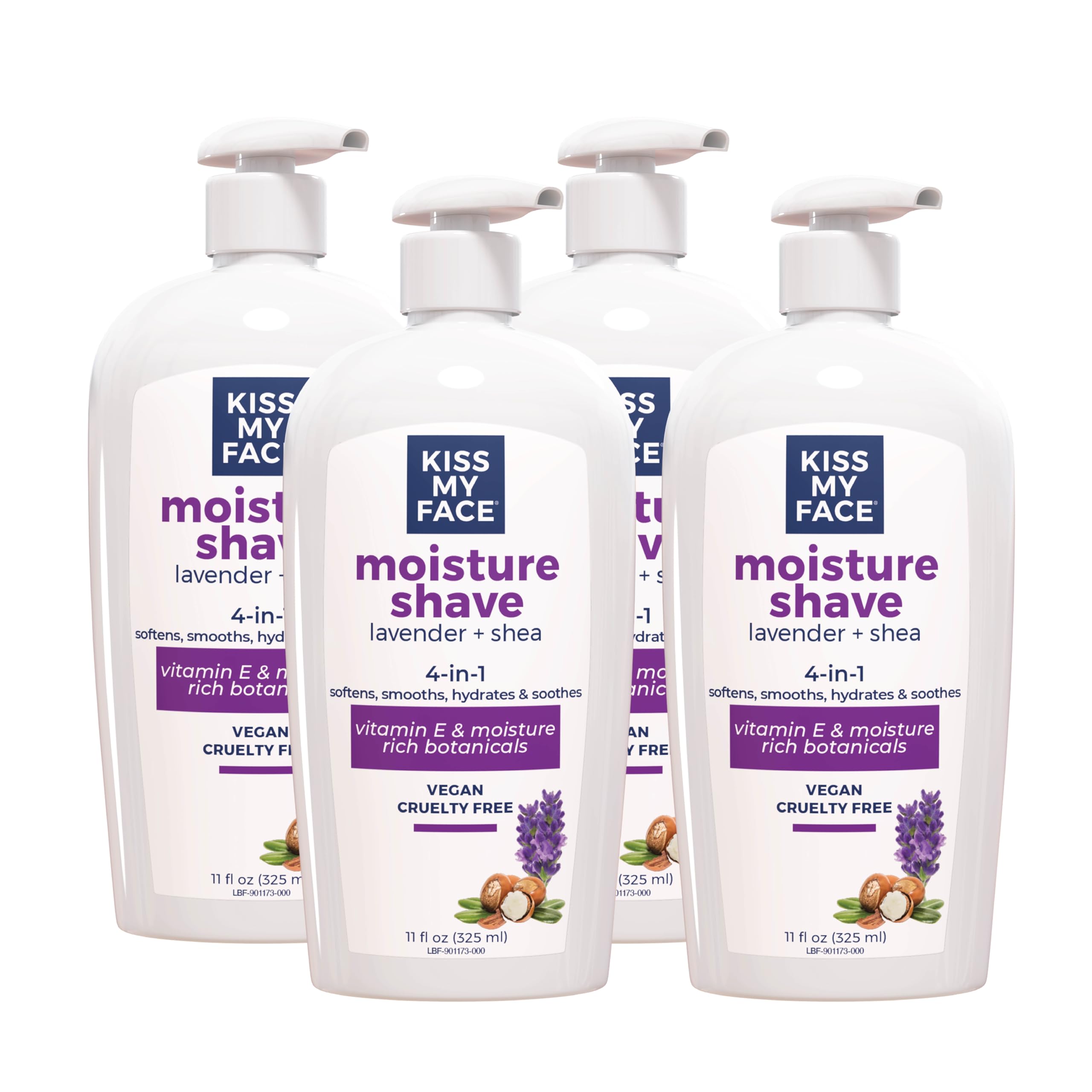 Kiss My Face Lavender & Shea Butter Moisture Shave, 11-Ounce Pumps by Kiss My Face