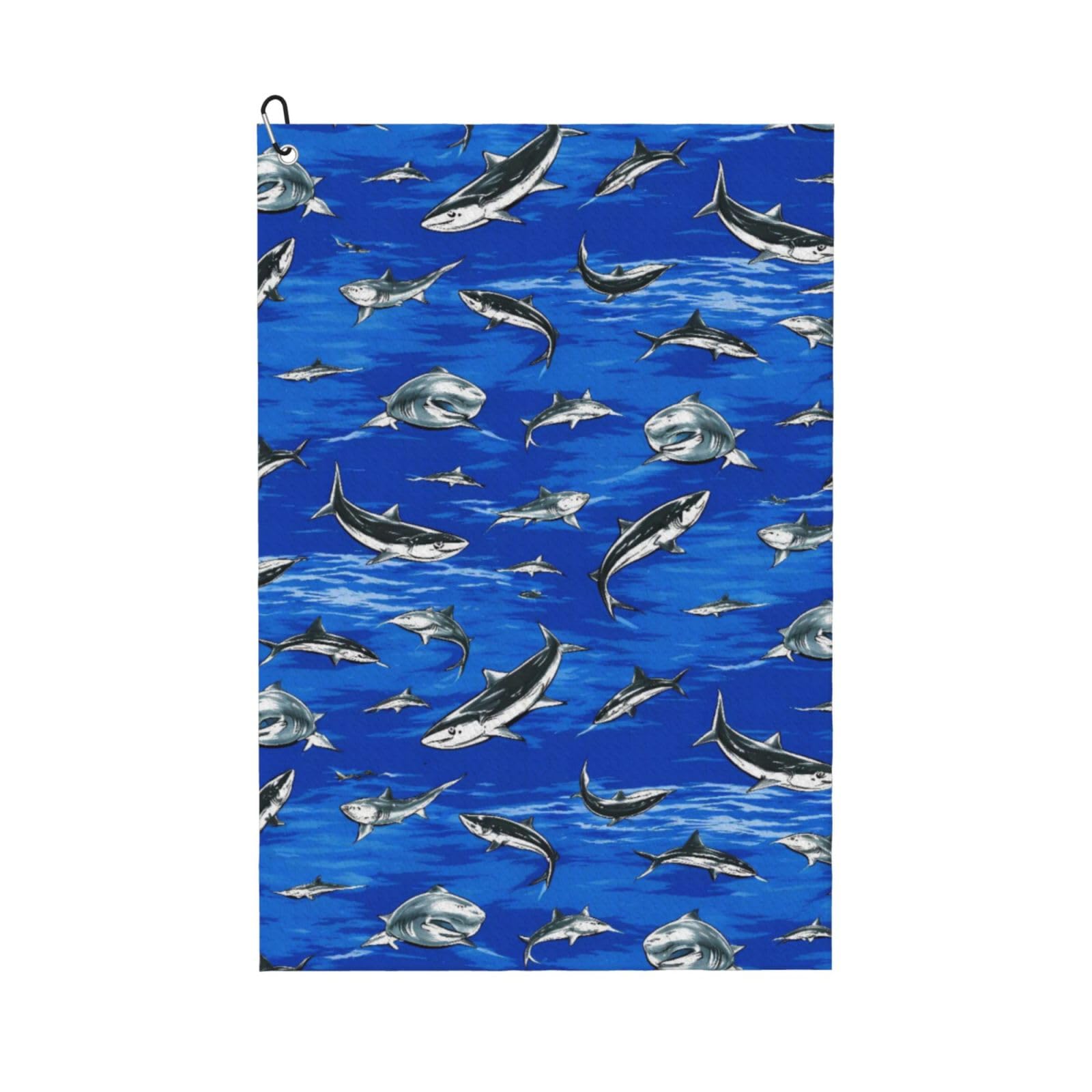 BSDFGSDD Cartoon Cute Shark Golf Towel 24 x 16 inches
