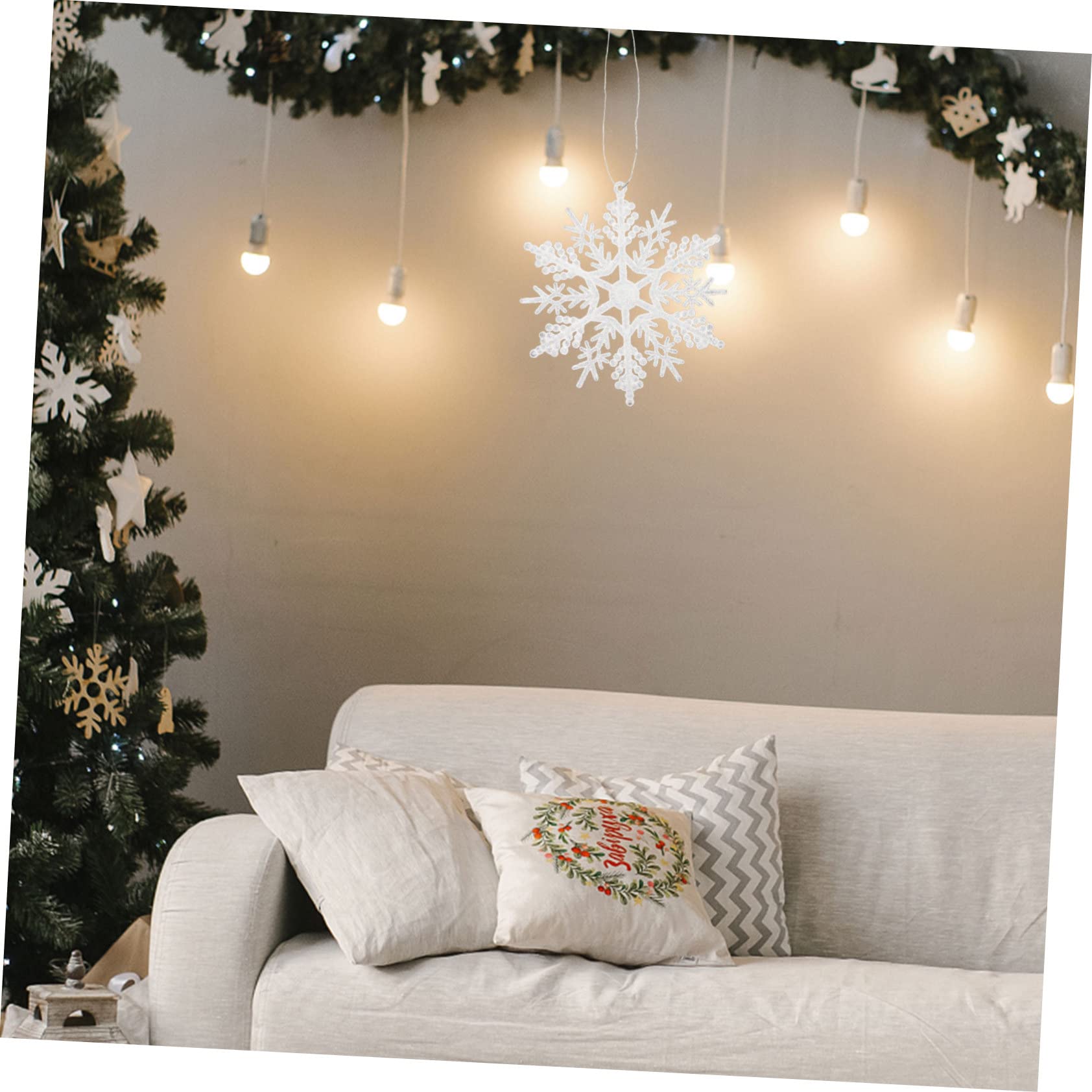 Alipis Lot De 5 Décorations De Flocons De Neige pour Sapin De Noël À Suspendre pour 36 Pièces X 5