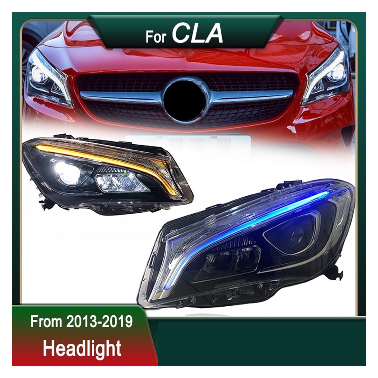 Amazon | 車用ヘッドライト、メルセデスベンツ CLA W117 180 200 220