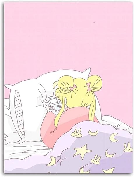 Amazon ウォールプリント50x70cmフレームレス美少女戦士セーラームーンアニメかわいい 女の子ポスターピンクのテーマアニメガールルーム寝室美少女戦士セーラームーンアニメ壁絵デコレーション アートワーク ポスター オンライン通販