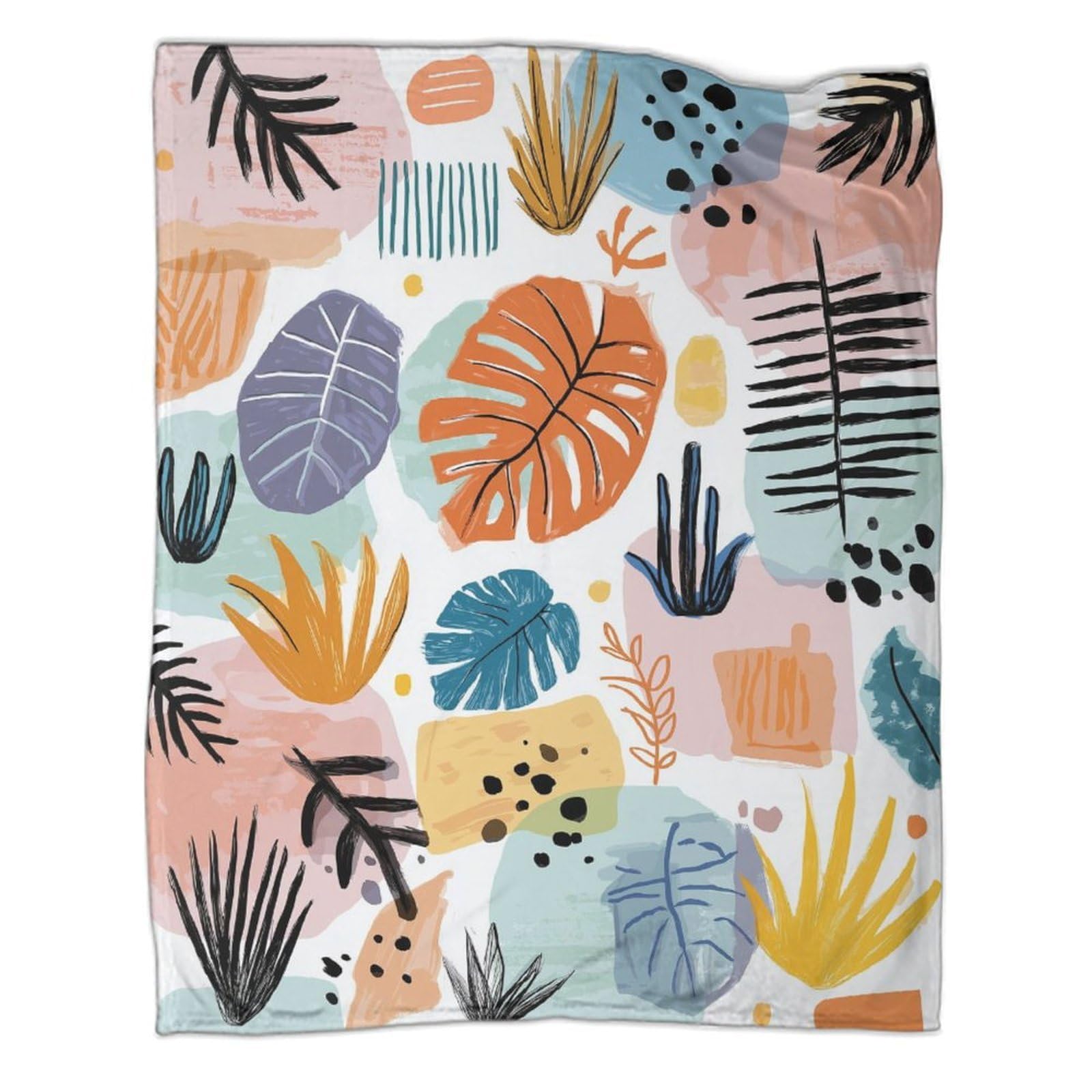 kaiyun Image of Leaves And A Branch Blanket,Soft,Comfortable And Warm,3D Pattern,Suitable for Home And Camping,60x80inch(150x200cm)