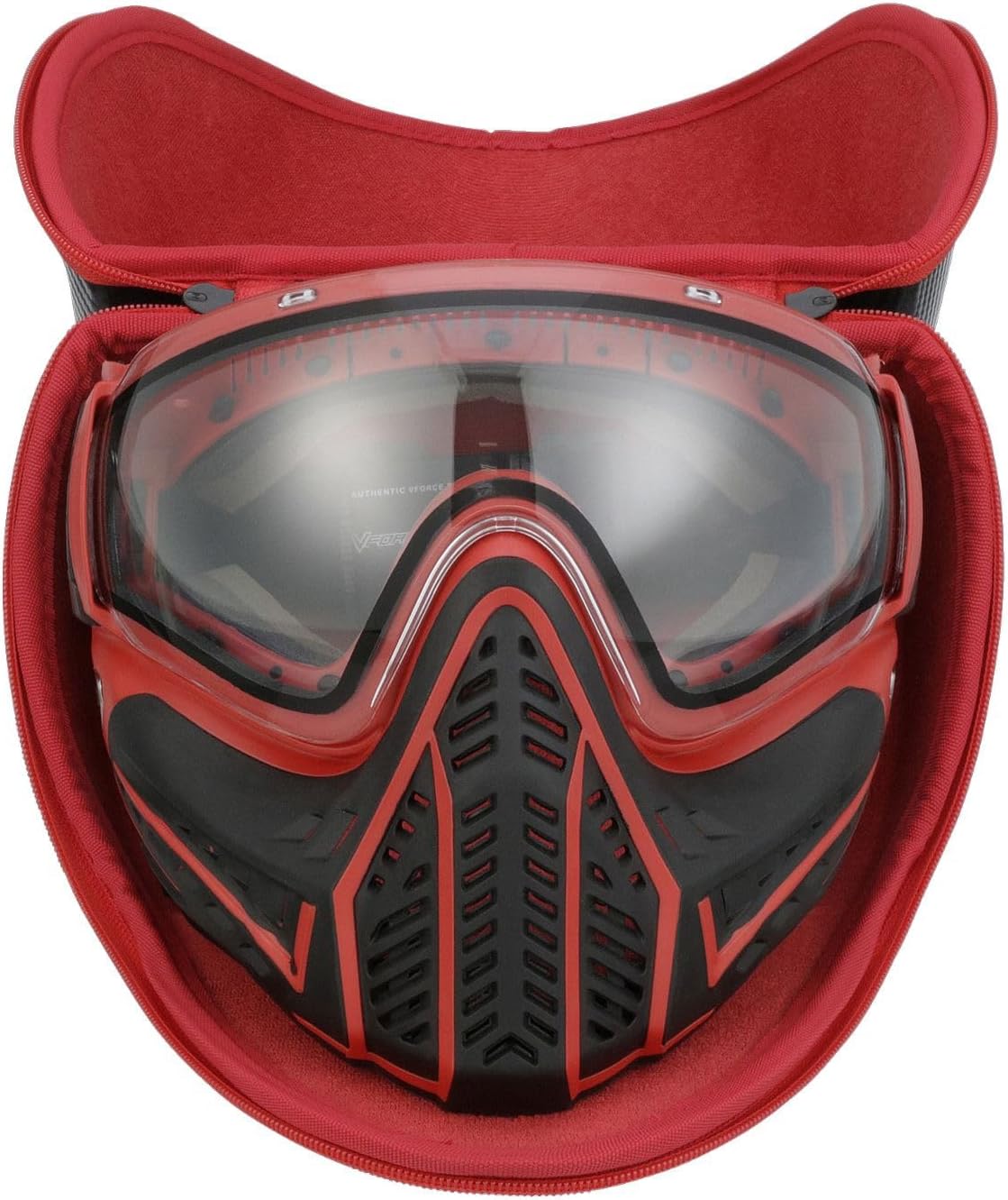 Empire Universal Goggle Case Black with Red Zipper C4