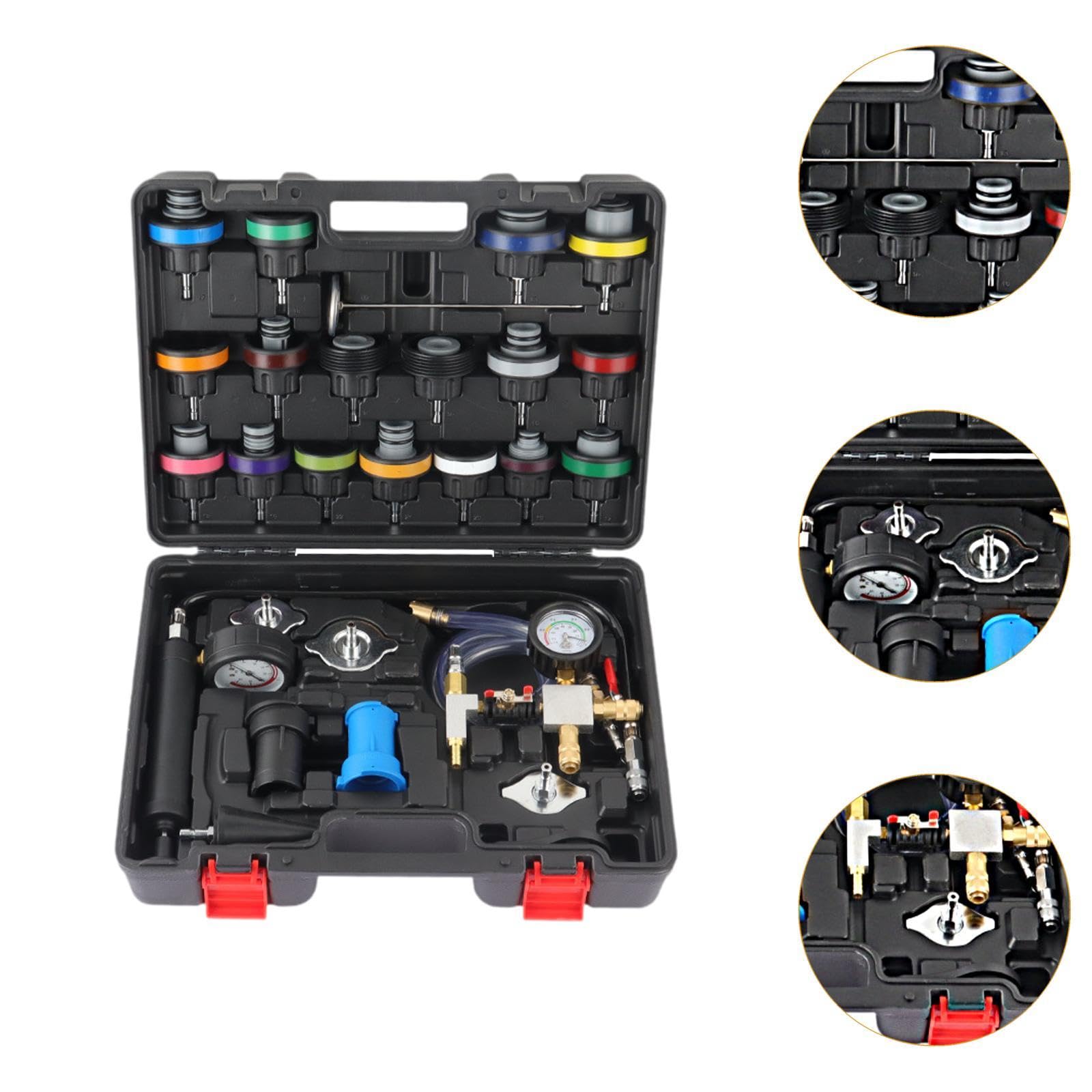 Okiyakusama 28 Piece Cooling System Pressure Tester Set for Leak Assessment