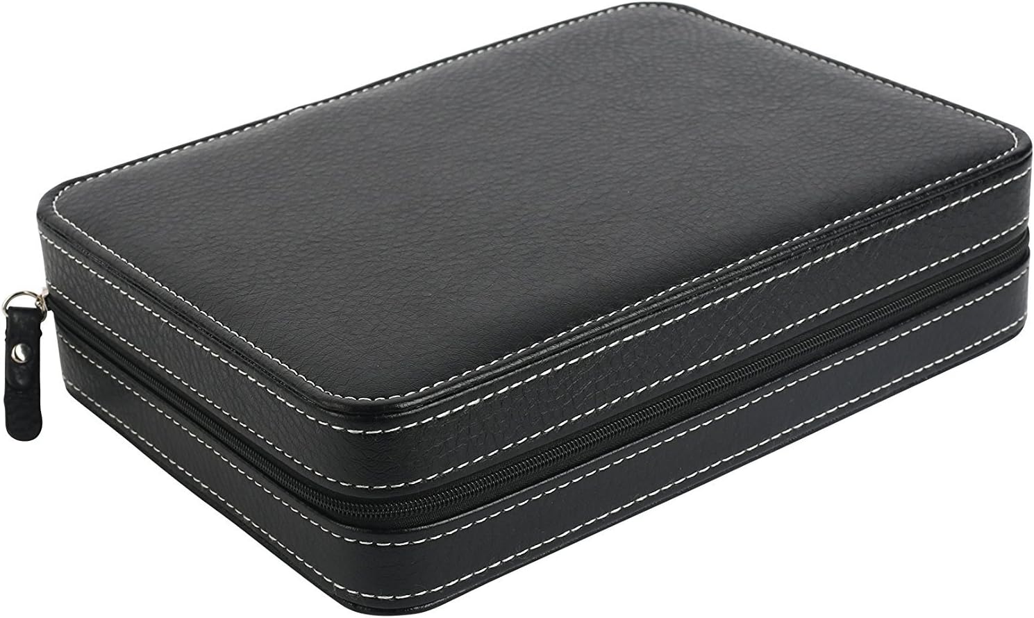 Mantello Portable Watch Travel Case Storage Organizer, Black