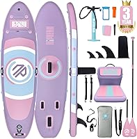 Niphean Ultra-Light 10ft Inflatable Paddle Board with StabilTrac Fin, Kayak Seat & Accessories - Beginner SUP for Adults, Youth, Yoga