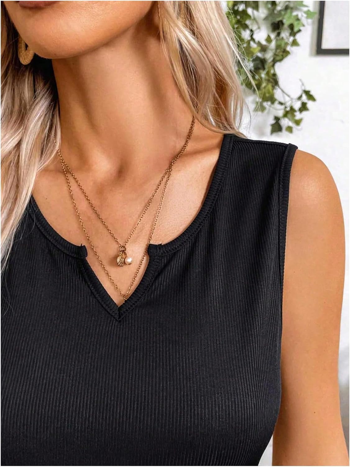 Milumia Women's Tropical Sleeveless Long Dress Notched Neck Belted Summer Tank Dresses - Image 5