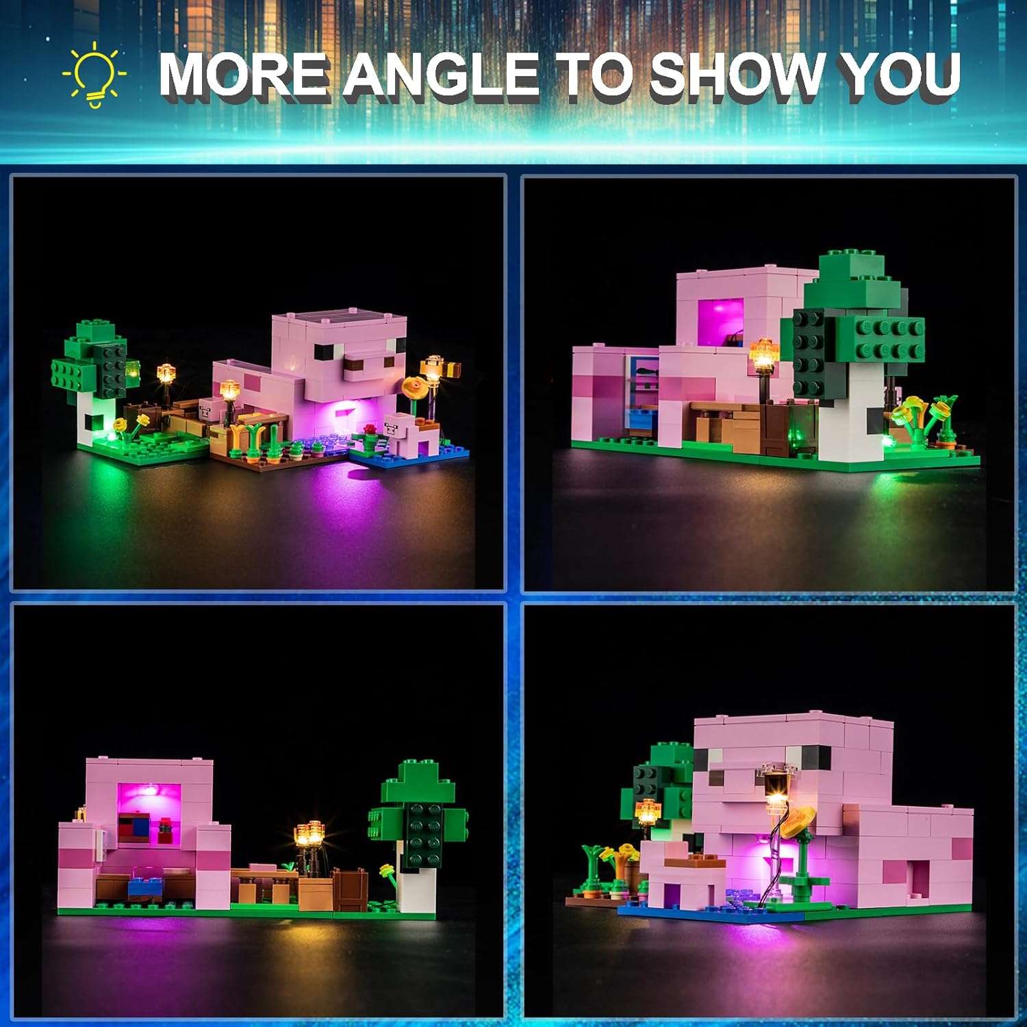 LED Light Kit for Lego 21268 The Baby Pig House Set, Compatible with Lego 21268 Building Blocks Model(Not Include Blocks Set)