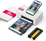 Liene 4x6'' Photo Printer, Wi-Fi Picture Printer, 20 Sheets, Full-Color Photo, Instant Photo Printer for iPhone, Android, Smartphone, Thermal dye Sublimation, Portable Photo Printer for Home Use