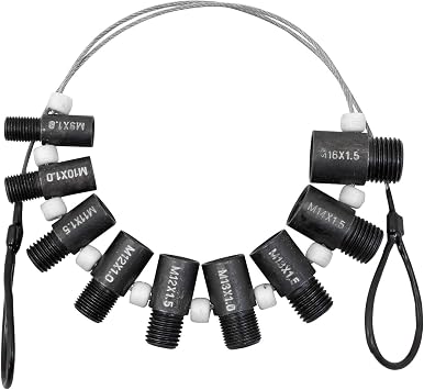 4LIFETIMELINES Metric Brake Line Fitting Thread Size Gauge