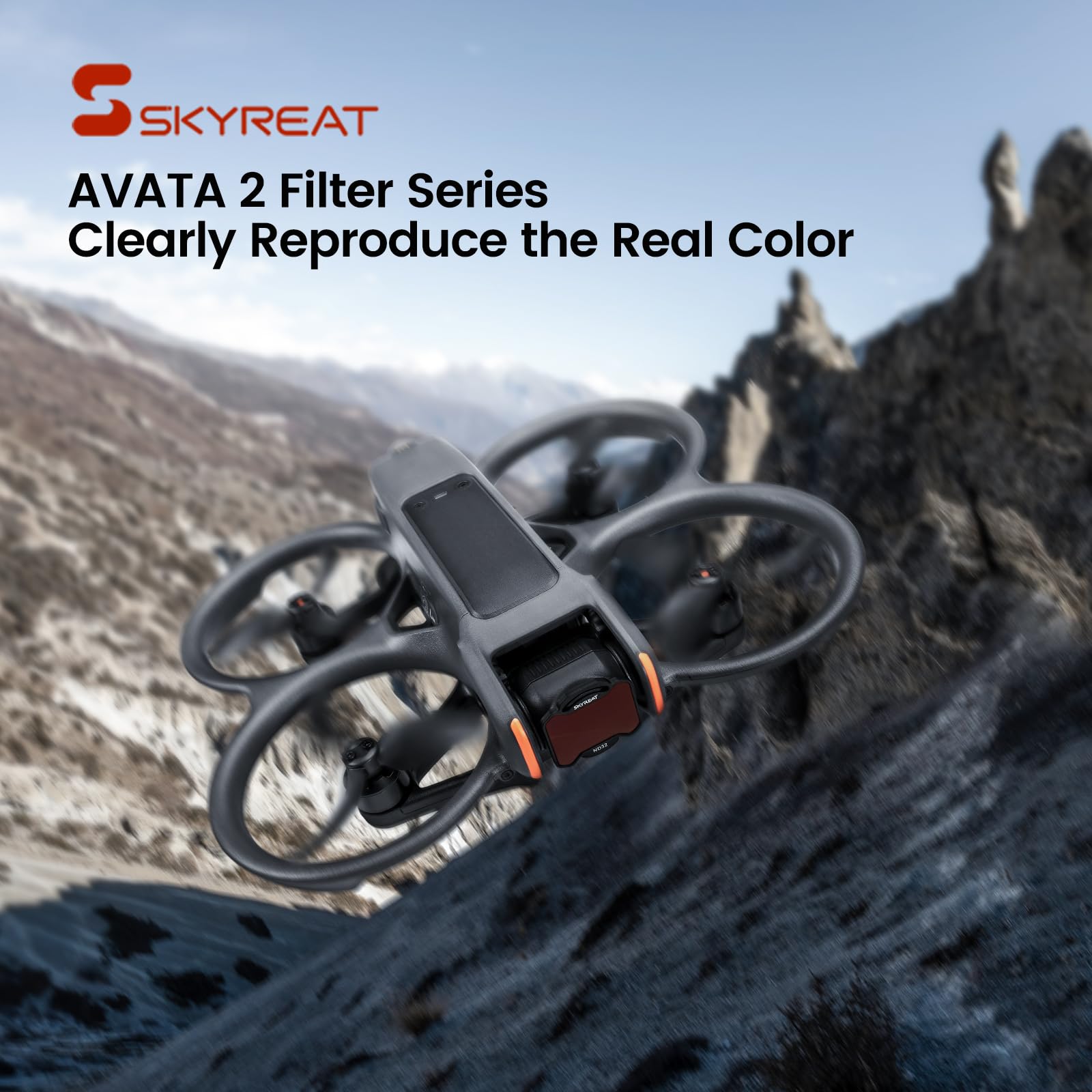 Skyreat Avata zestaw filtrów 2 ND, obiektyw kamery o neutralnej gęstości, 5-pak filtrów UV, ND8, ND16, ND32, ND64 do akcesoriów do dronów DJI Avata 2