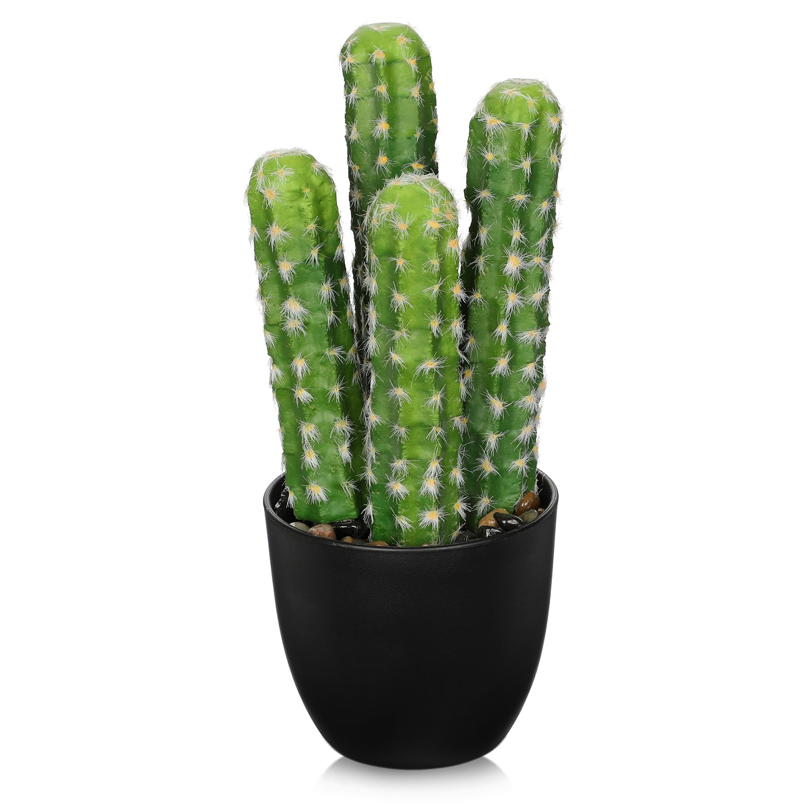 Oairse Kunstpflanze Kunstkakteen Kunstpflanze im Topf Pflanzen Dekoration Euphorbia Acrurensis Cactus Künstlicher Kaktus für Zuhause, Garten, Büro, Einweihungsgeschenke
